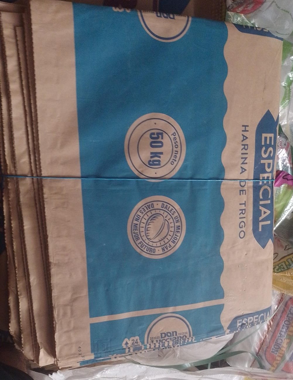 BOLSAS DE PAPEL DE HARINA USADOS UNIDAD