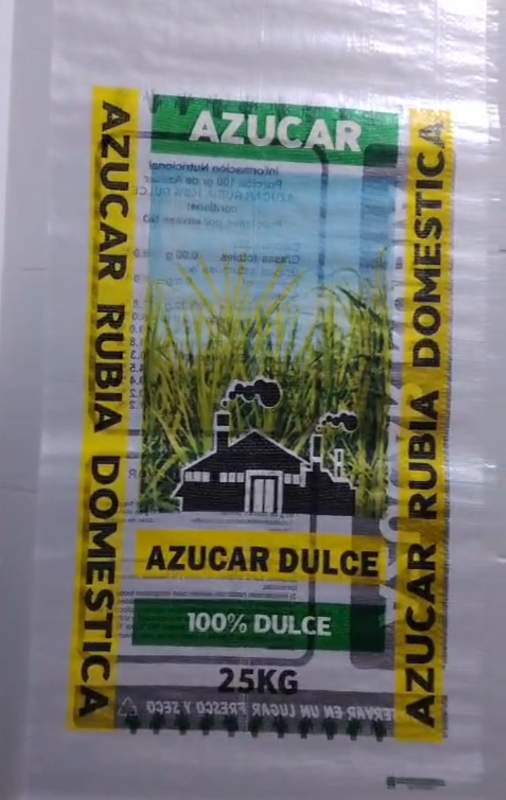 Saco vacío de azúcar rubia doméstica 100% Dulce