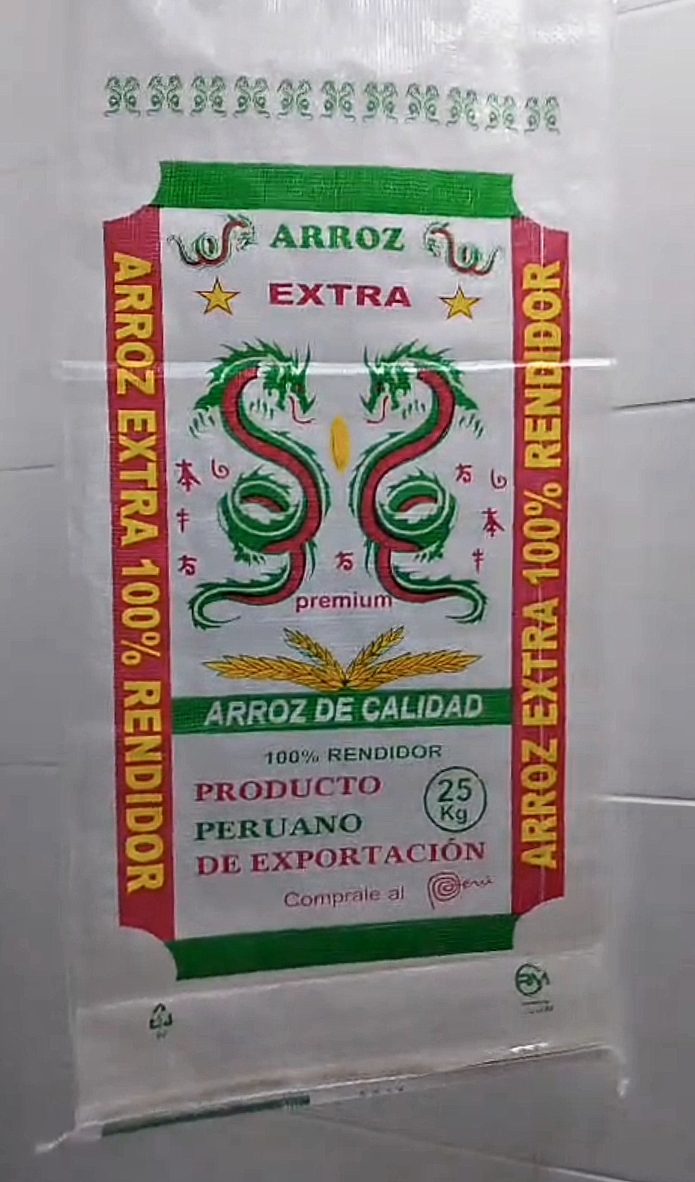 Saco vacío de arroz 