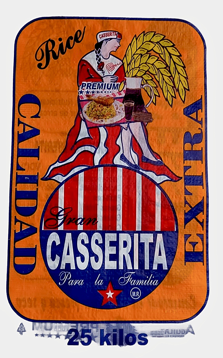 Saco vacío de arroz "Gran Casserita"