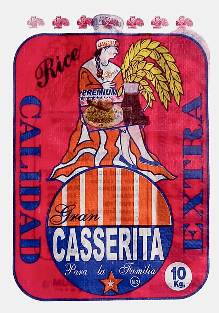 Saco vacío de arroz "Gran Casserita"