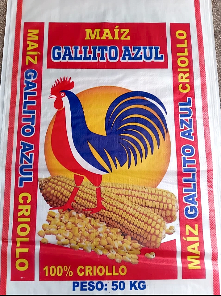 Saco vacío para maíz "Gallito Azul"